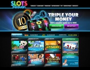 Slots Heaven Kod Promocyjny: maxcasino | 200 %